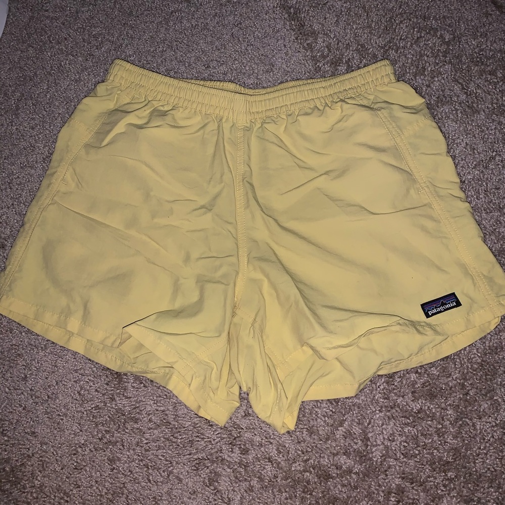 Yellow Patagonia Baggies Shorts 5”